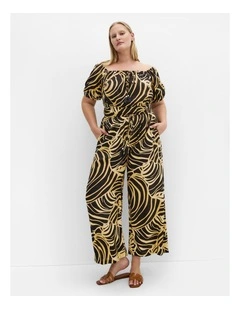Plus Size Erica Swirl Jumpsuit in Multi