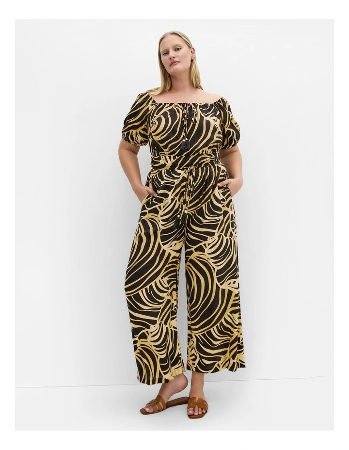 Plus Size Erica Swirl Jumpsuit in Multi image 1