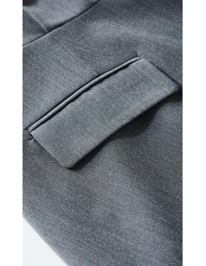 Plus Size Dynamic Long Sleeve Skater Dress in Charcoal image 7