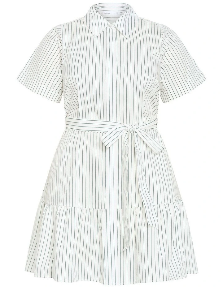 Plus Size Claire Stripe Shirt Dress in Multi image 3