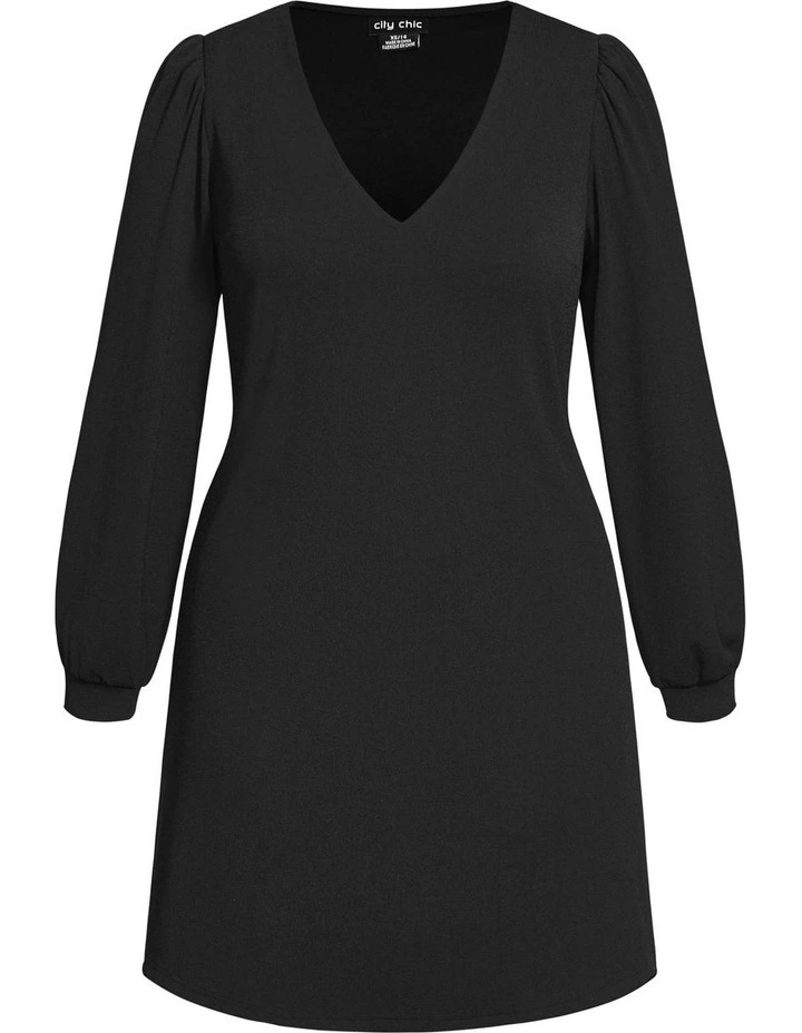 Plus Size Quiero Mini Dress in Black image 5