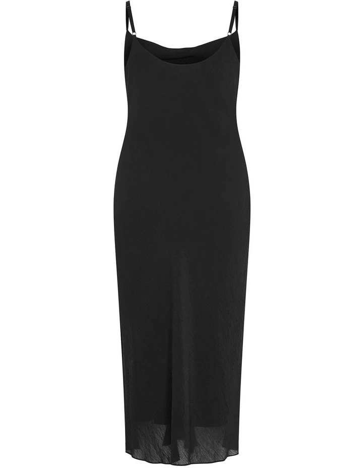 Plus Size Kyra Slip Dress in Black image 4