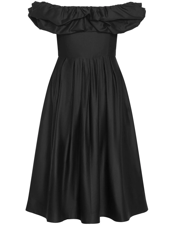 Plus Size Mayah Midi Dress in Black image 4