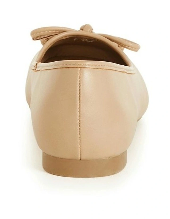 Wide Fit Ella Flat Ballet in Almond image 3