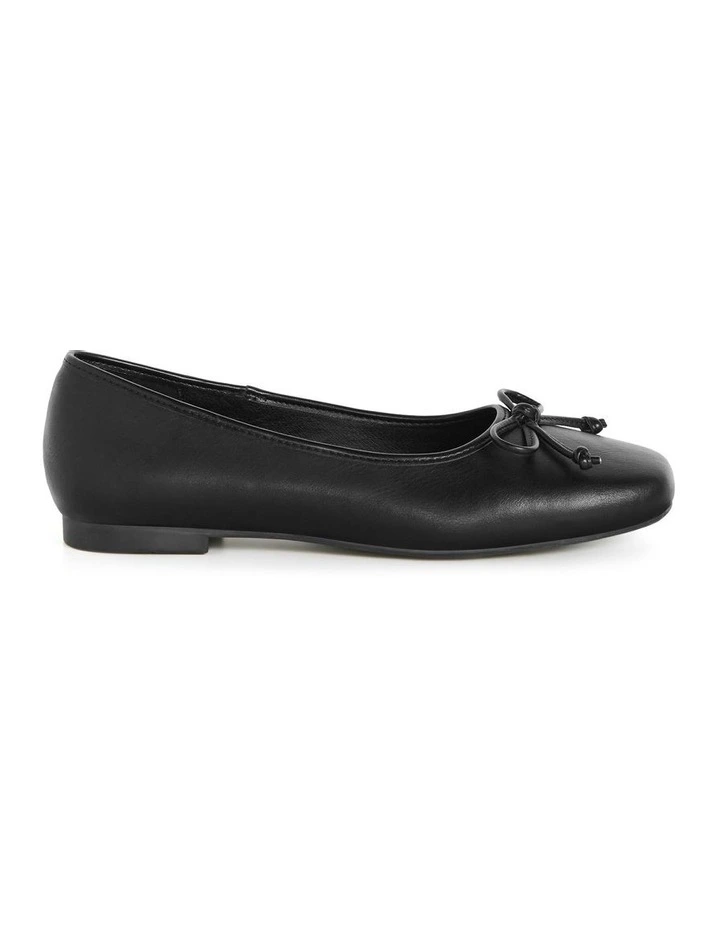 Wide Fit Ella Flat Ballet in Black image 1