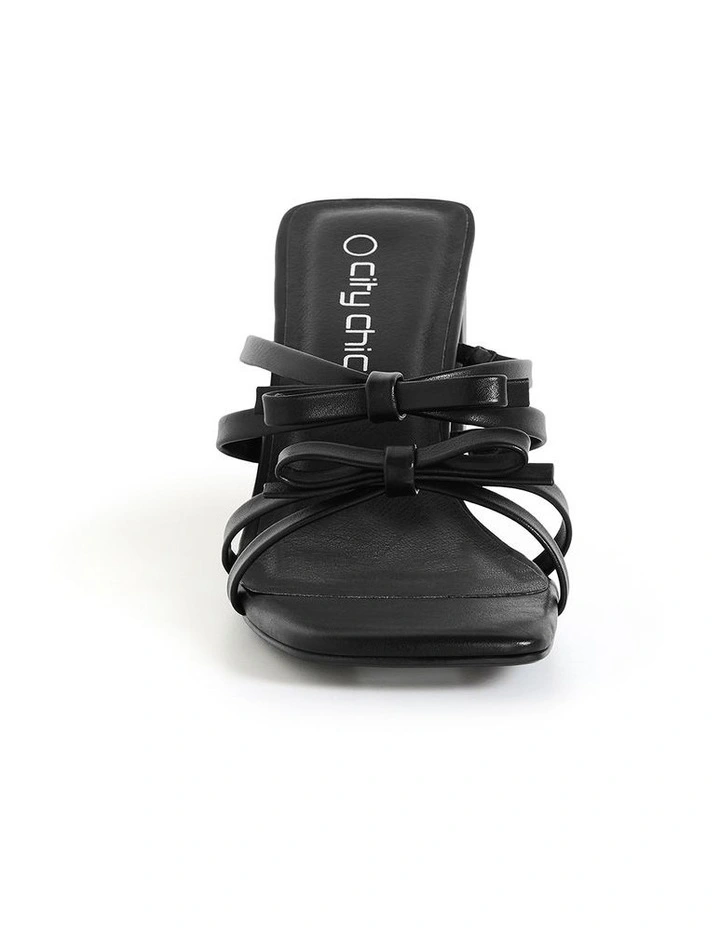 Wide Fit Ava Mule in Black image 3