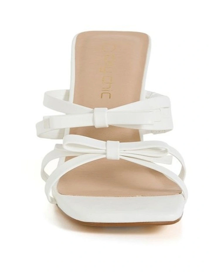 Wide Fit Ava Mule in Off White image 3