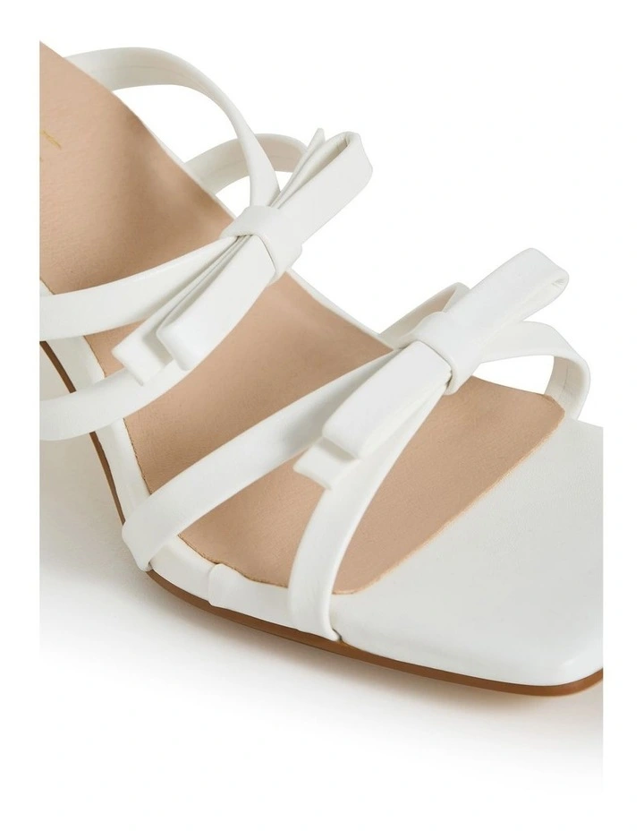 Wide Fit Ava Mule in Off White image 6