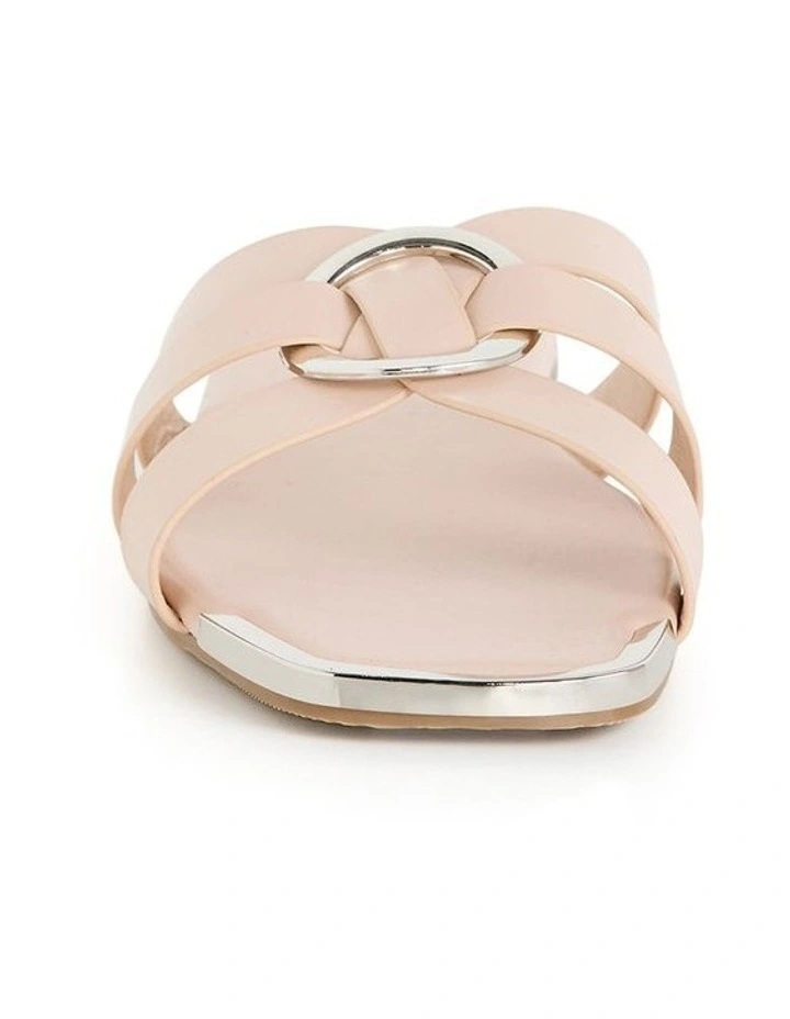 Wide Fit Jacey Slide in Nude image 3