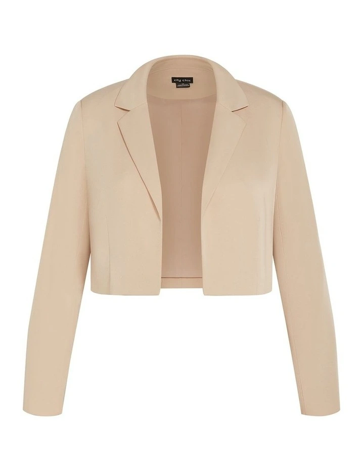 Plus Size Payton Jacket in Taupe image 3