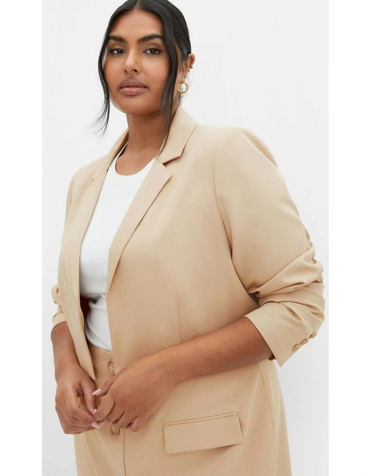 Plus Size Payton Jacket in Taupe image 6