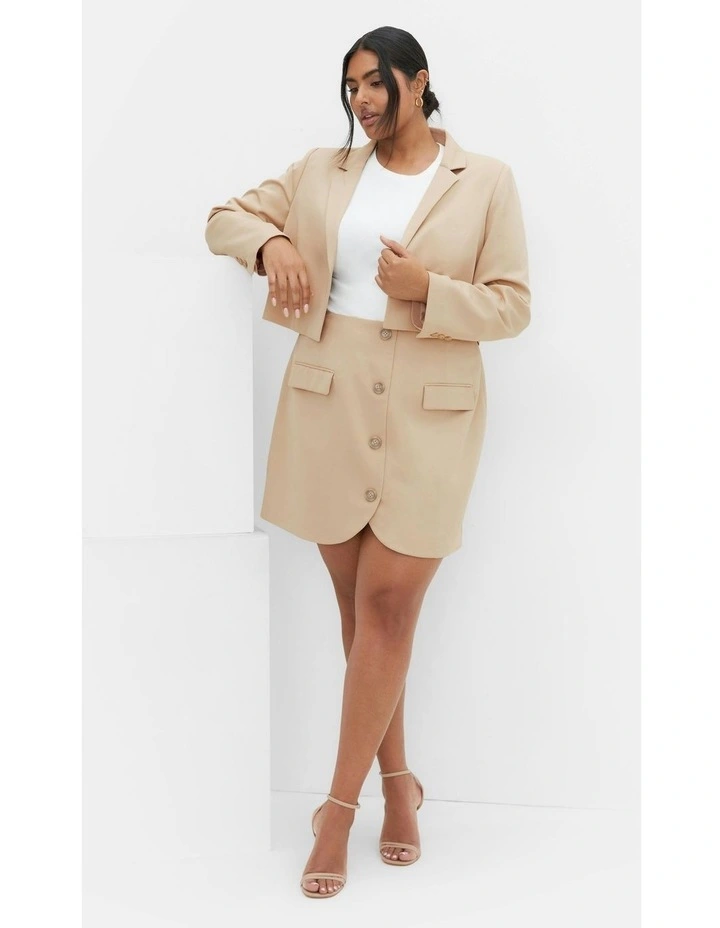 Plus Size Payton Jacket in Taupe image 7