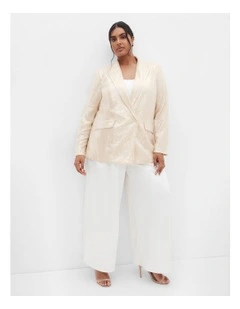 Plus Size Equinox Jacket in Pearl