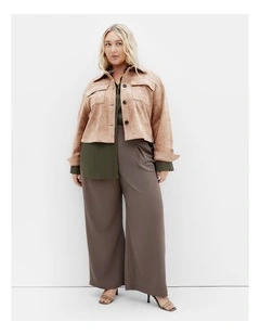 Plus Size Lusia Jacket in Caramel