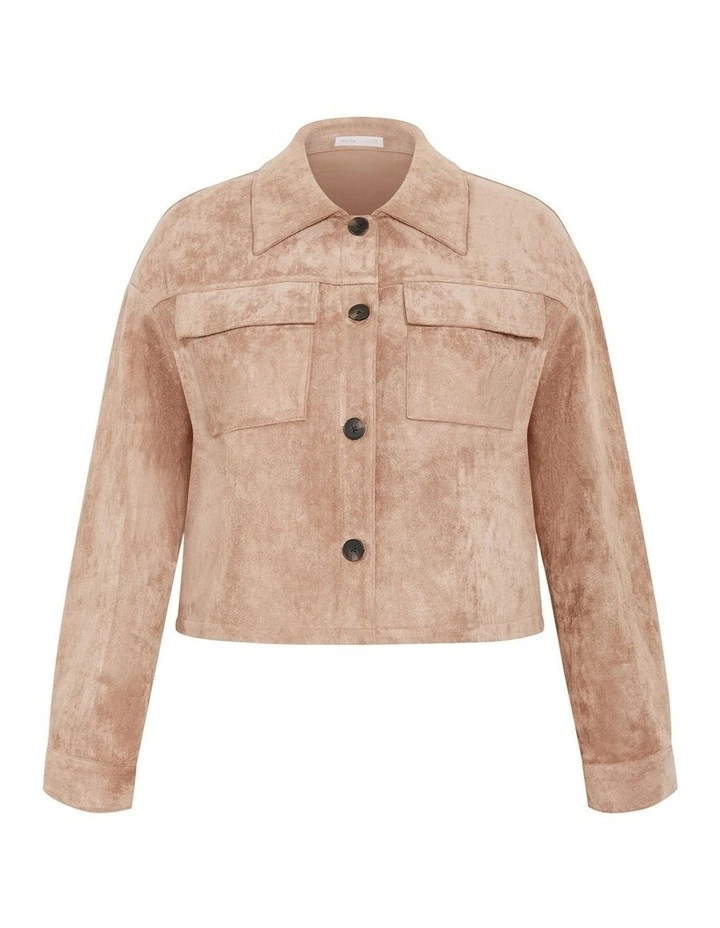 Plus Size Lusia Jacket in Caramel image 3