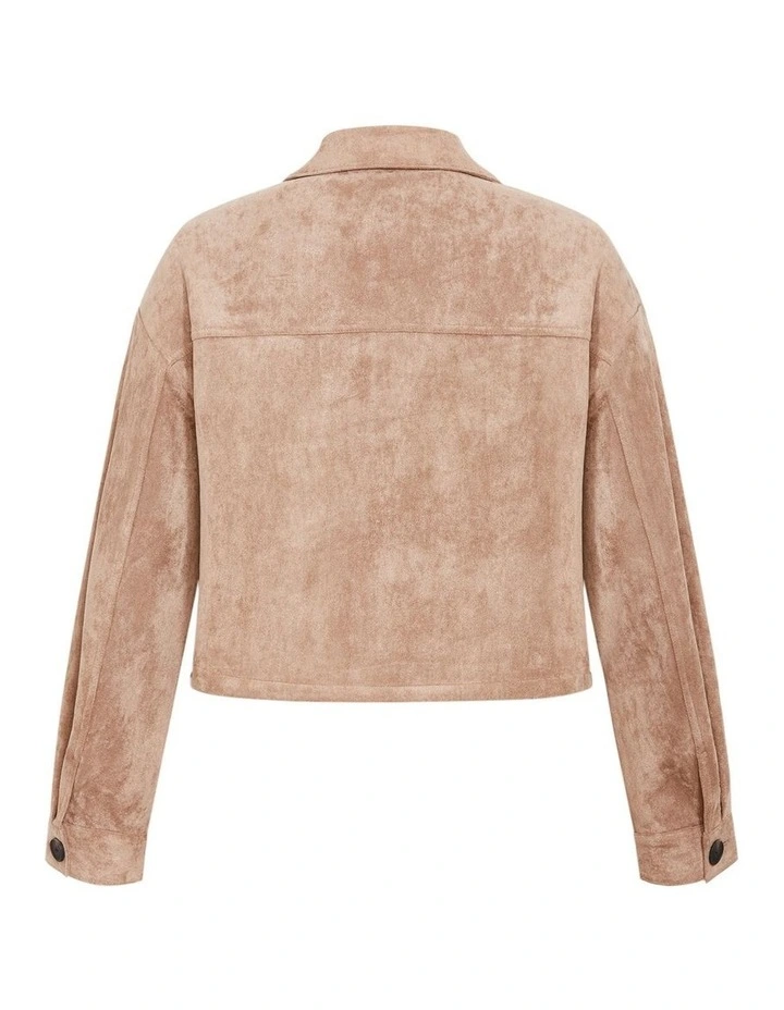 Plus Size Lusia Jacket in Caramel image 4