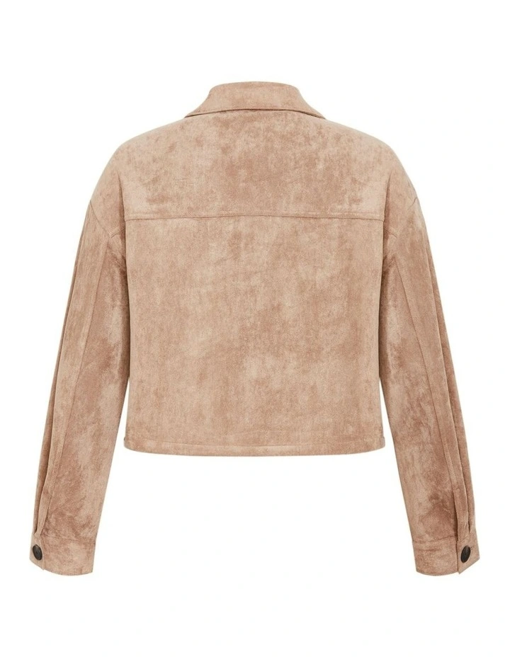 Plus Size Lusia Jacket in Caramel image 5