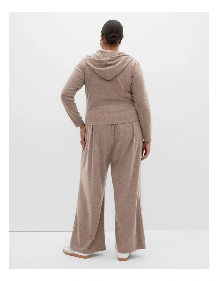 Plus Size Halle Zip Jacket in Walnut image 2