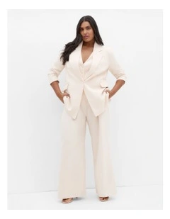 Plus Size Tori Blazer in Cream