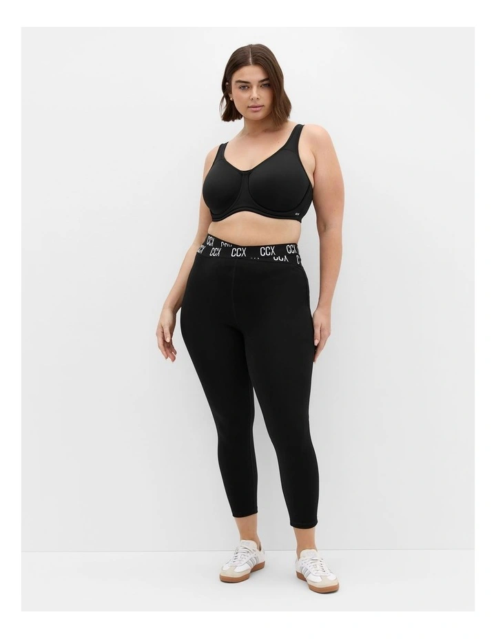 Plus Size Active Full Length Legging in Black image 1
