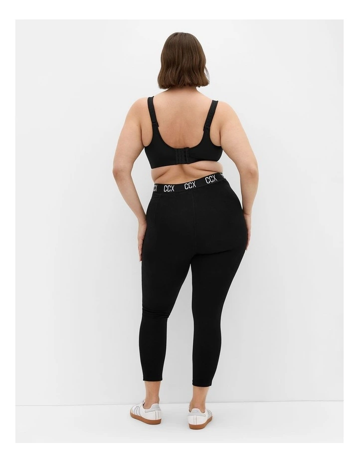 Plus Size Active Full Length Legging in Black image 2