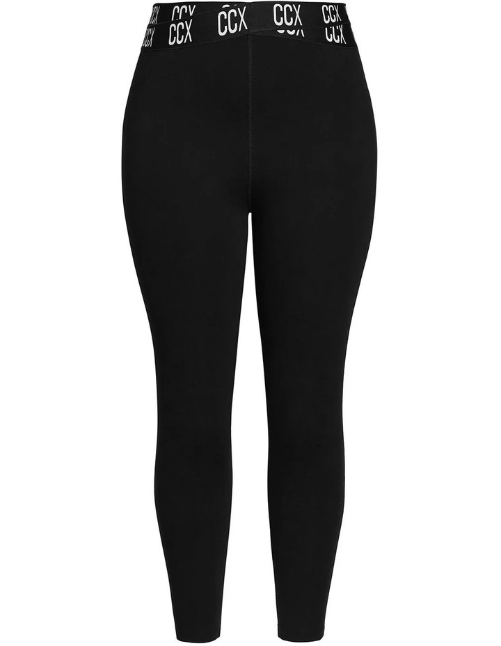 Plus Size Active Full Length Legging in Black image 3