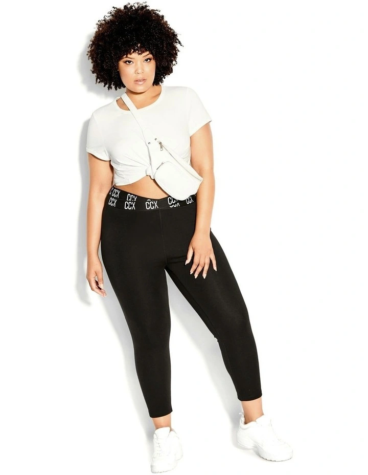 Plus Size Active Full Length Legging in Black image 7