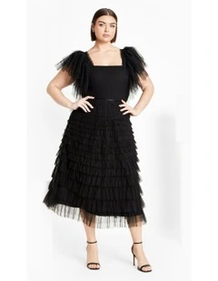 Plus Size Averi Skirt in Black