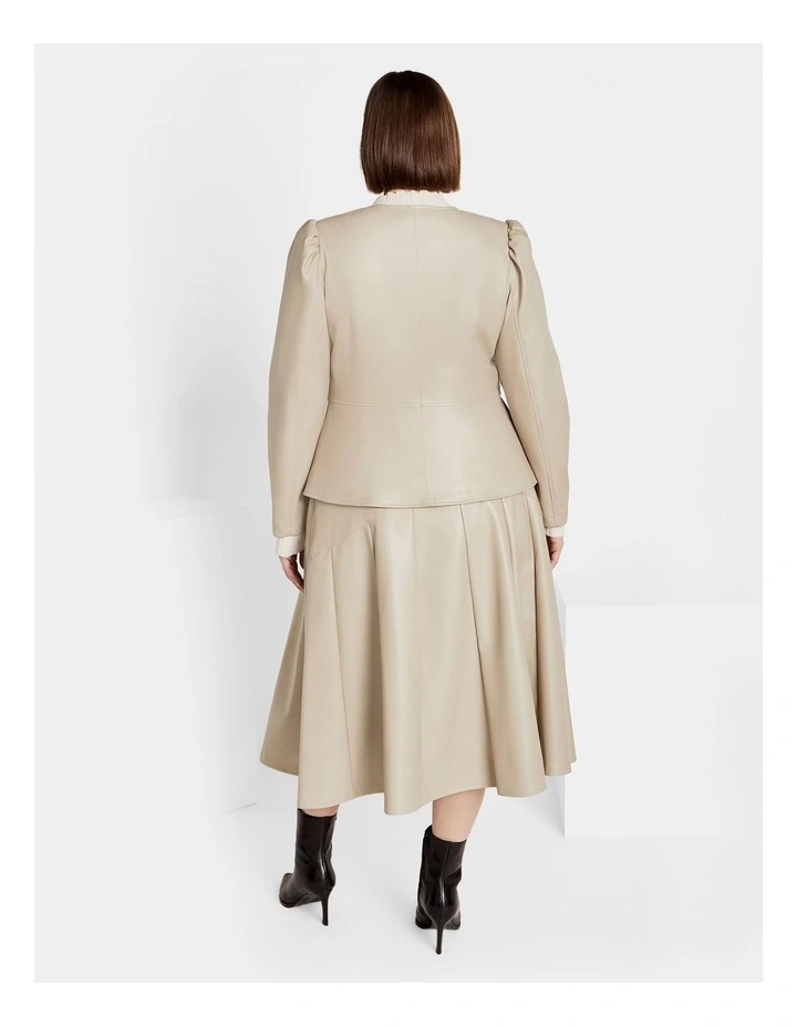 Plus Size Emerson Skirt in Latte image 2