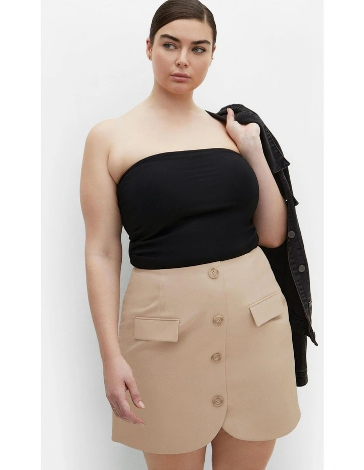 Plus Size Payton Skirt in Taupe image 5