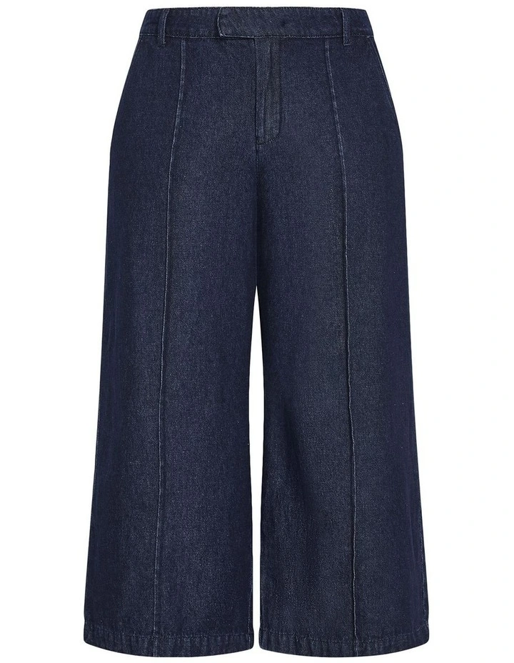 Plus Size Harley Fit Fleur Wide Leg Jeans in Dark Wash image 3