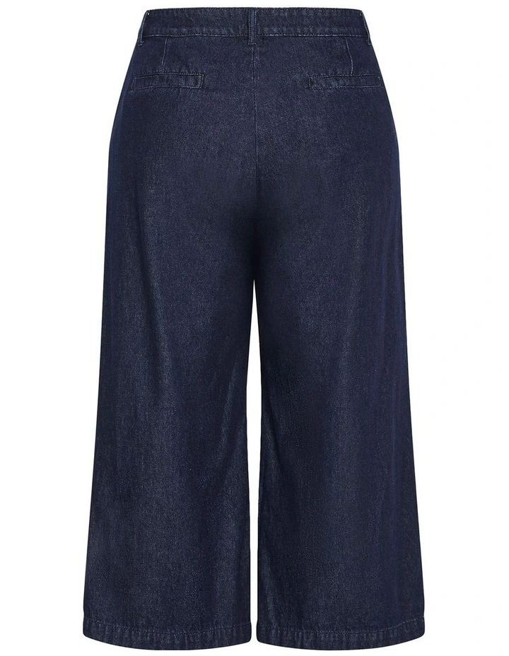 Plus Size Harley Fit Fleur Wide Leg Jeans in Dark Wash image 4