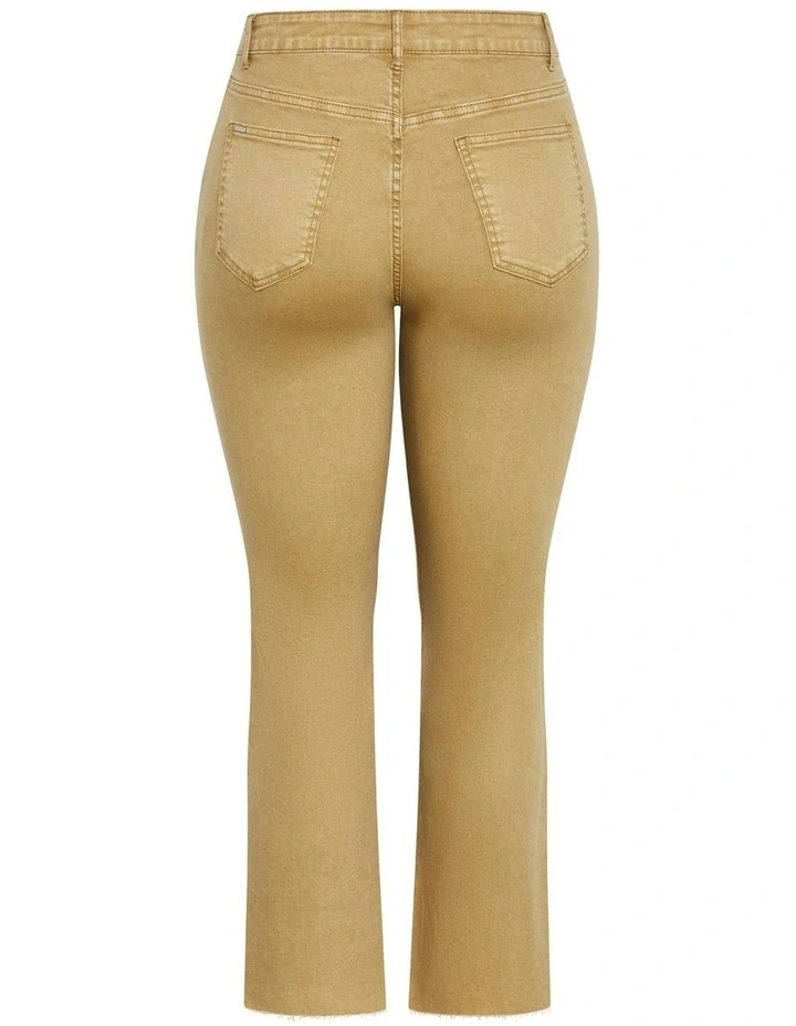 Plus Size Harley Fit Clover Row Straight Jean in Toffee image 5