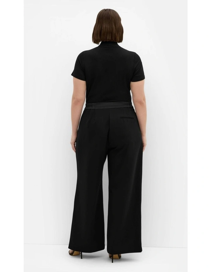 Plus Size Alece Wide Leg Pant in Black image 6