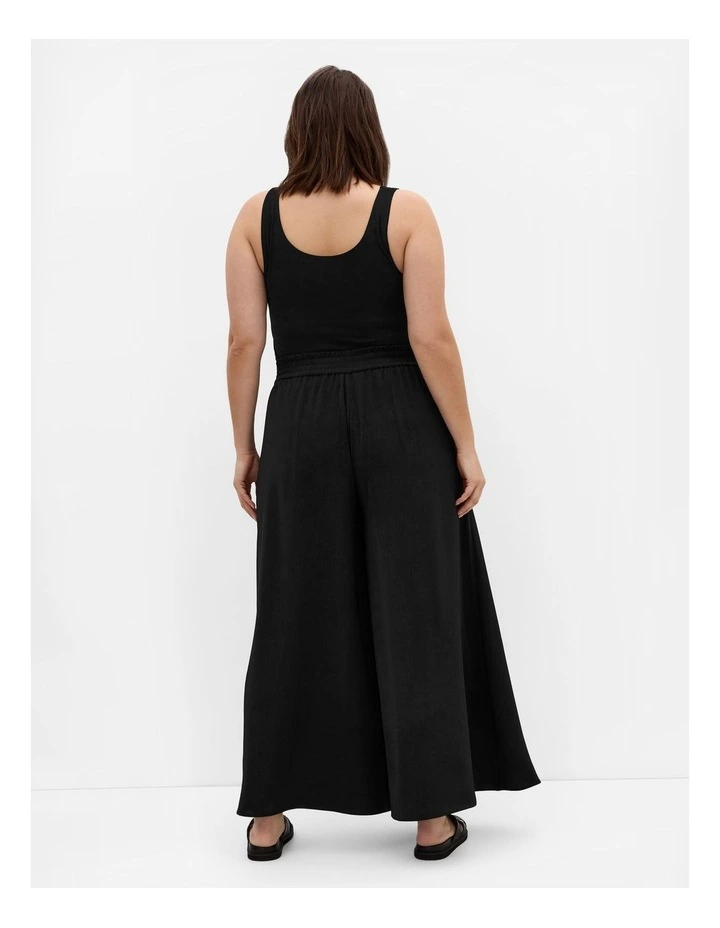 Plus Size Eliah Wide Leg Pant in Black image 2