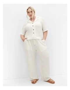 Plus Size Zoie Pant in Cream