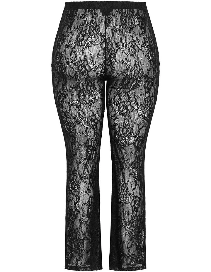 Plus Size Aura Lace Pant in black image 4