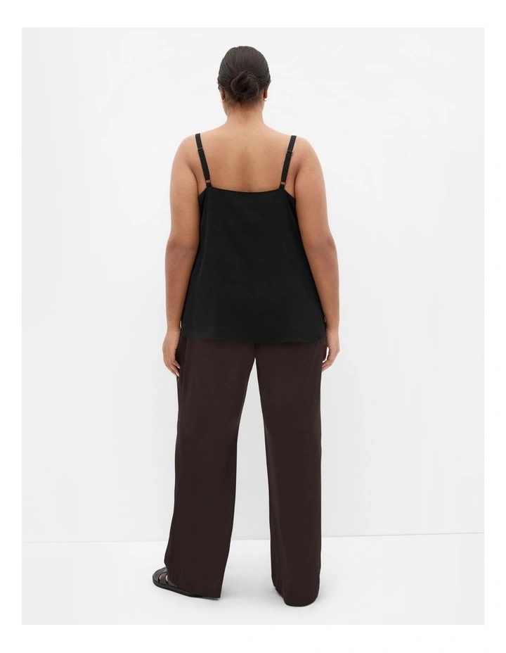 Plus Size Rylie Wide Leg Pant in Chocolate image 2