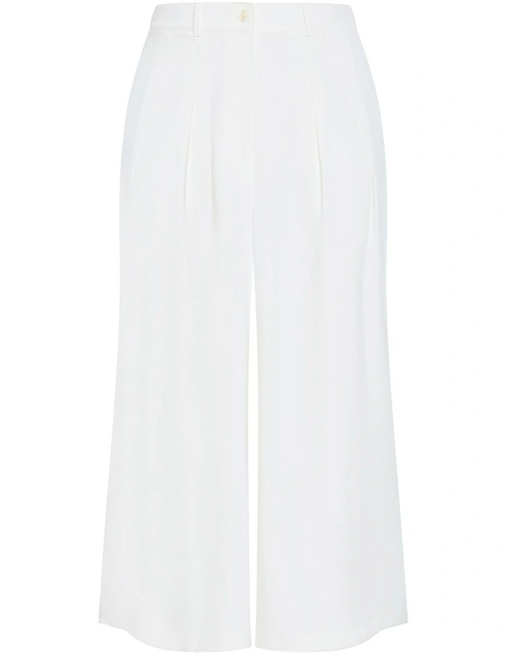 Plus Size Abbie Crop Pant in Ivory image 3