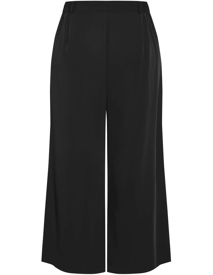Plus Size Jordan Wide Leg Petite Pant in Black image 4