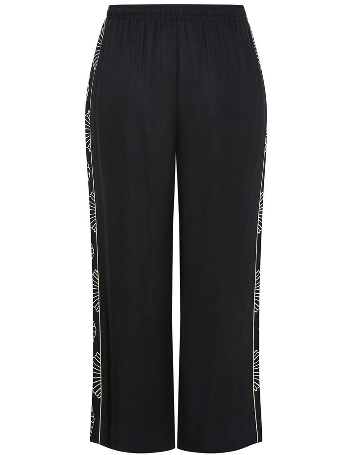 Plus Size Bianca Side Detail Pant in Black image 4