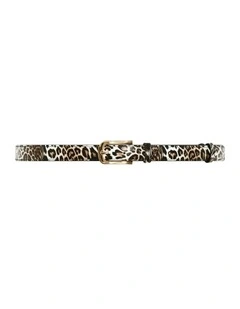 Plus Size Leopard Belt in Leopard Print
