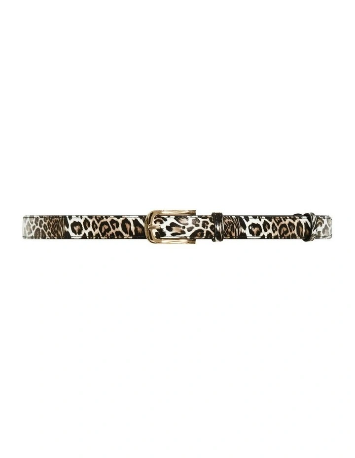 Plus Size Leopard Belt in Leopard Print image 1