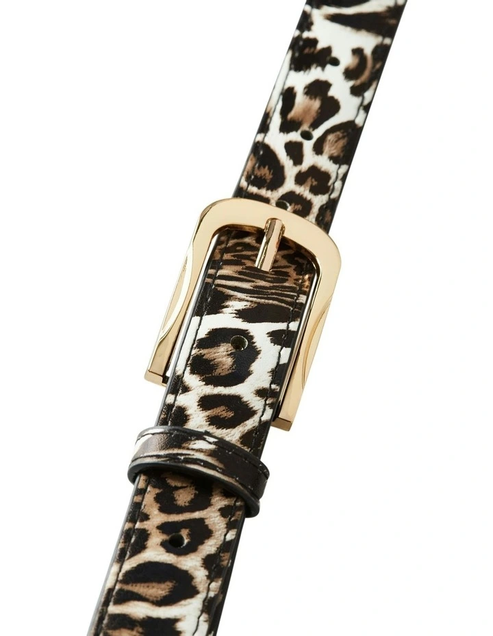 Plus Size Leopard Belt in Leopard Print image 3