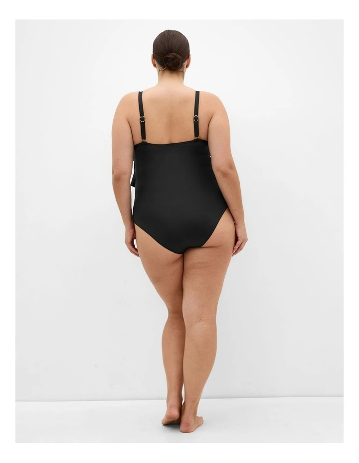 Plus Size Azores Tiered 1 Piece in Black image 2