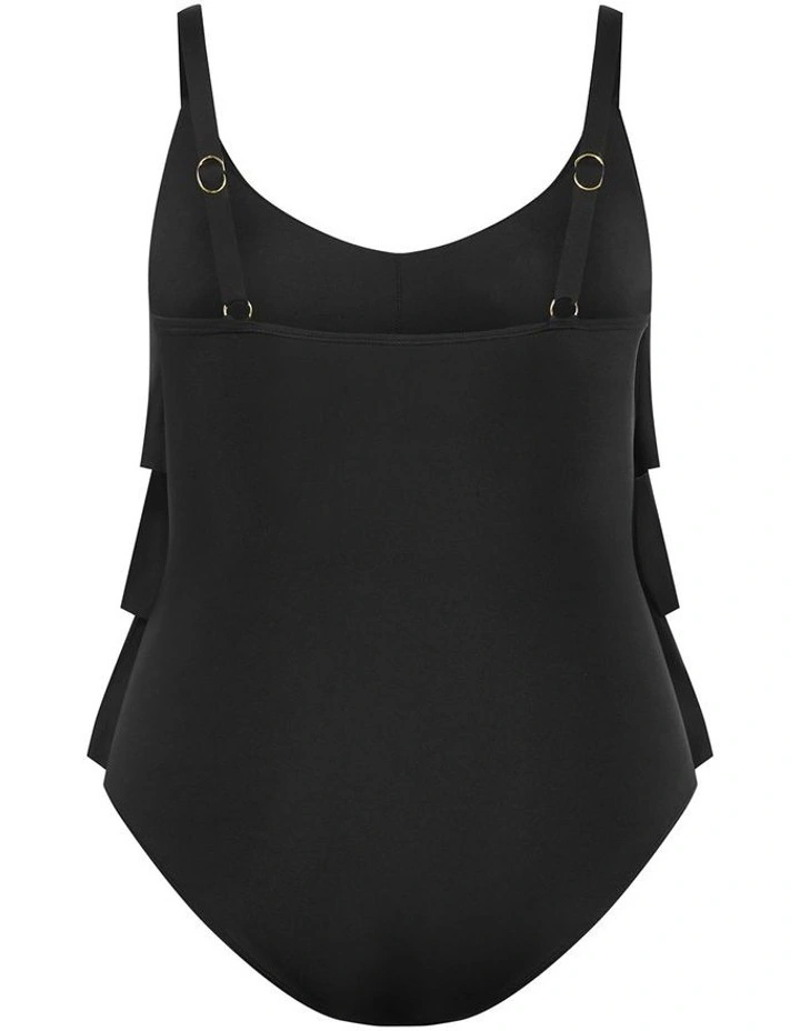 Plus Size Azores Tiered 1 Piece in Black image 4