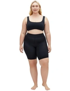 Plus Size Azores Swim Short in Black