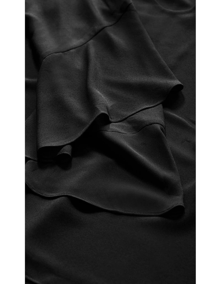 Plus Size Cold Shoulder Hi Lo Top in Black image 7