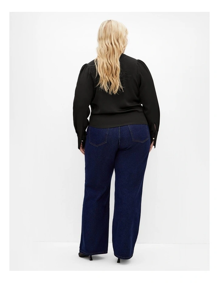 Plus Size Alena Shirt in Black image 2