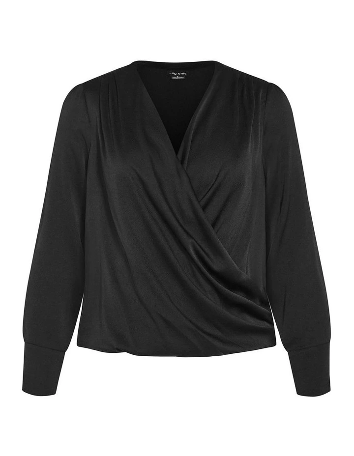 Plus Size Alena Shirt in Black image 3